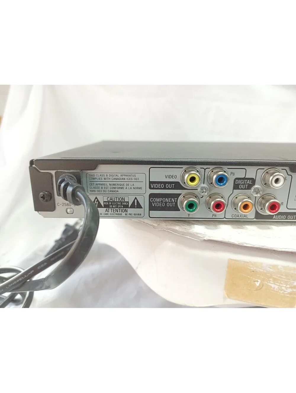 Sony DVP-SR200P DVD CD Player Progressive Scan Multi-Format MP3 Tested No Remote